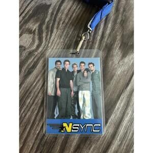 Vintage NSYNC  "Concert Pass"  w/EMBROIDERED LANYARD Y2K 2000s 90s Pop Costume